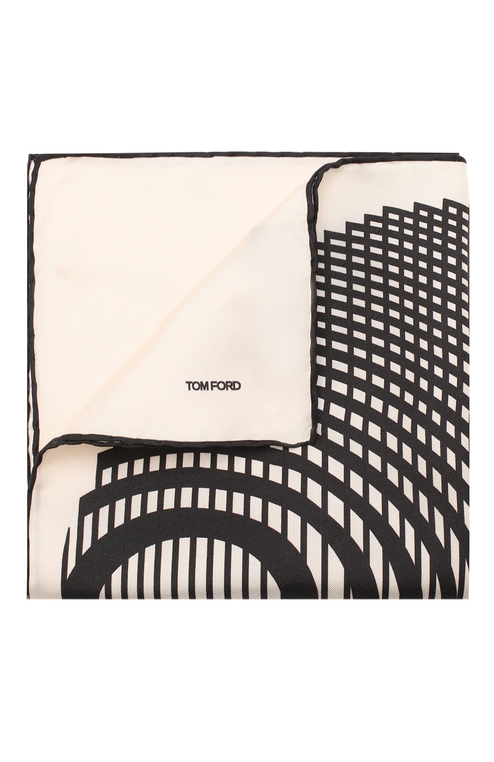 Шелковый платок TOM FORD белого цвета по цене 19750 руб., арт. 6TF103/TF312, фото 1 Шелковый платок TOM FORD, арт. 6TF103/TF312, фото 1