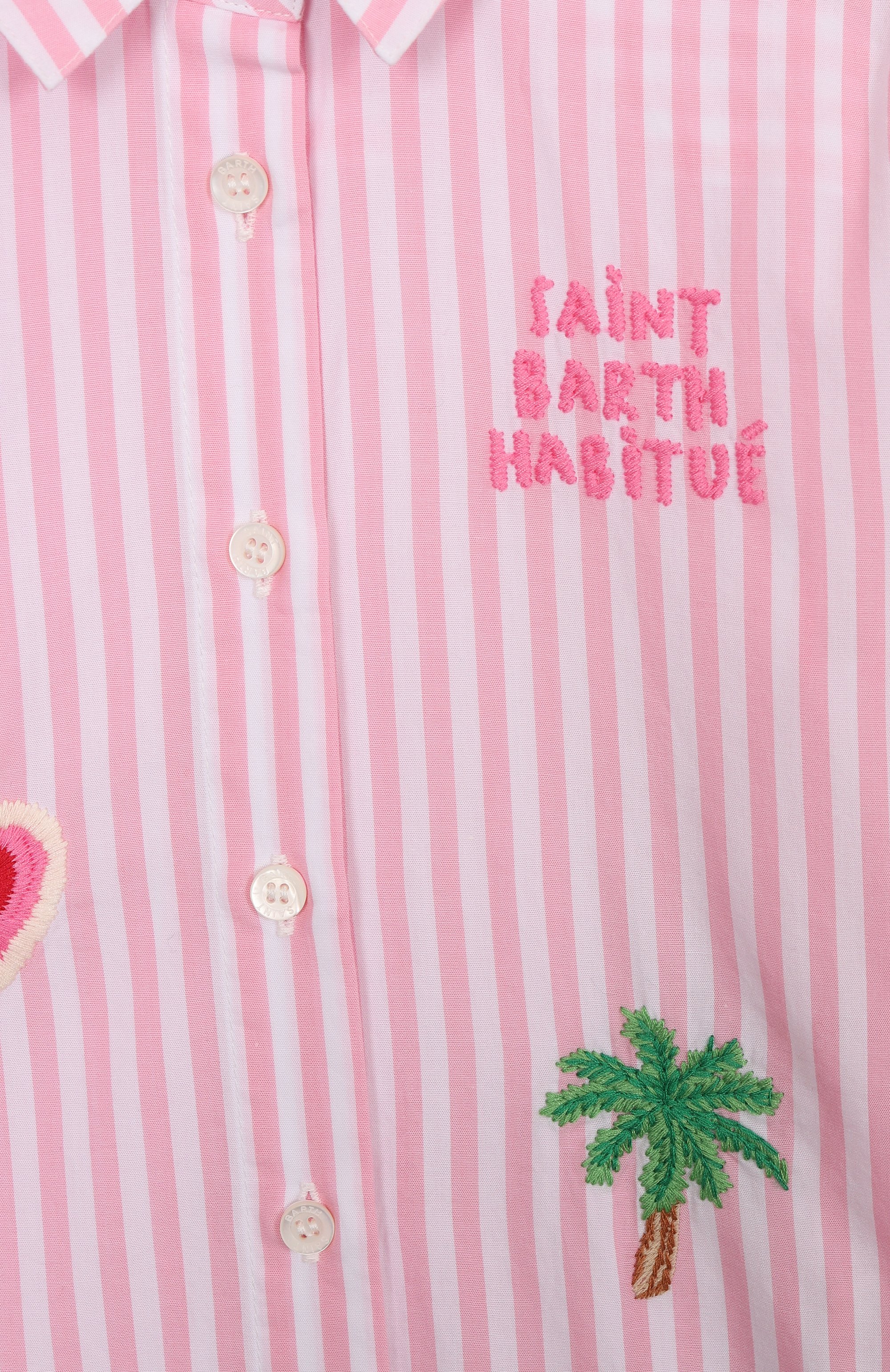 Хлопковая рубашка MC2 SAINT BARTH, арт. STBK MINI BRIGITTE/BRIG003/01921F, фото 3