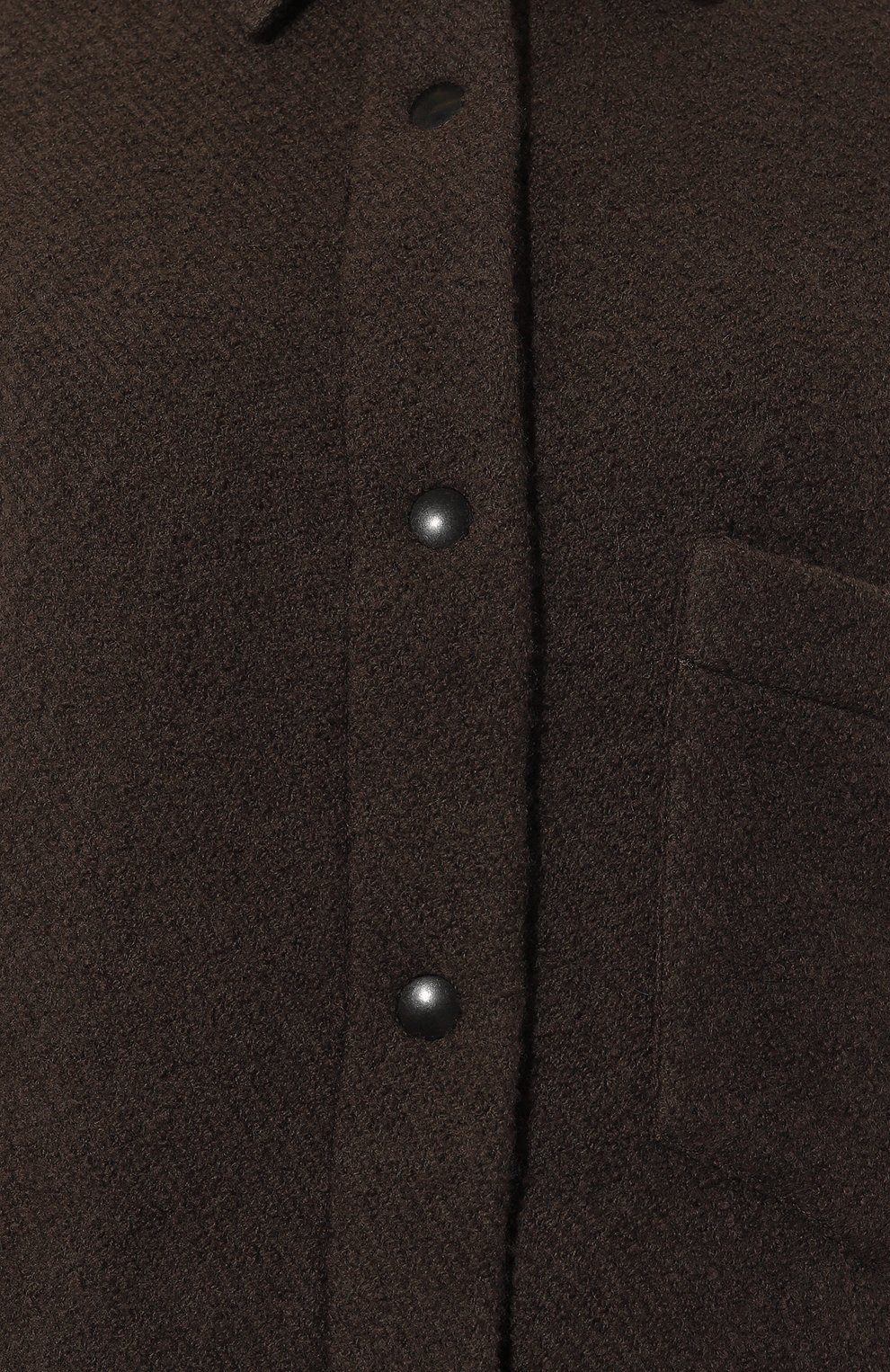 Шерстяная рубашка DESTIN темно-коричневого цвета по цене 53950 руб., арт. NIK0LEBAND P0EM, фото 5 Шерстяная рубашка DESTIN, арт. NIK0LEBAND P0EM, фото 5