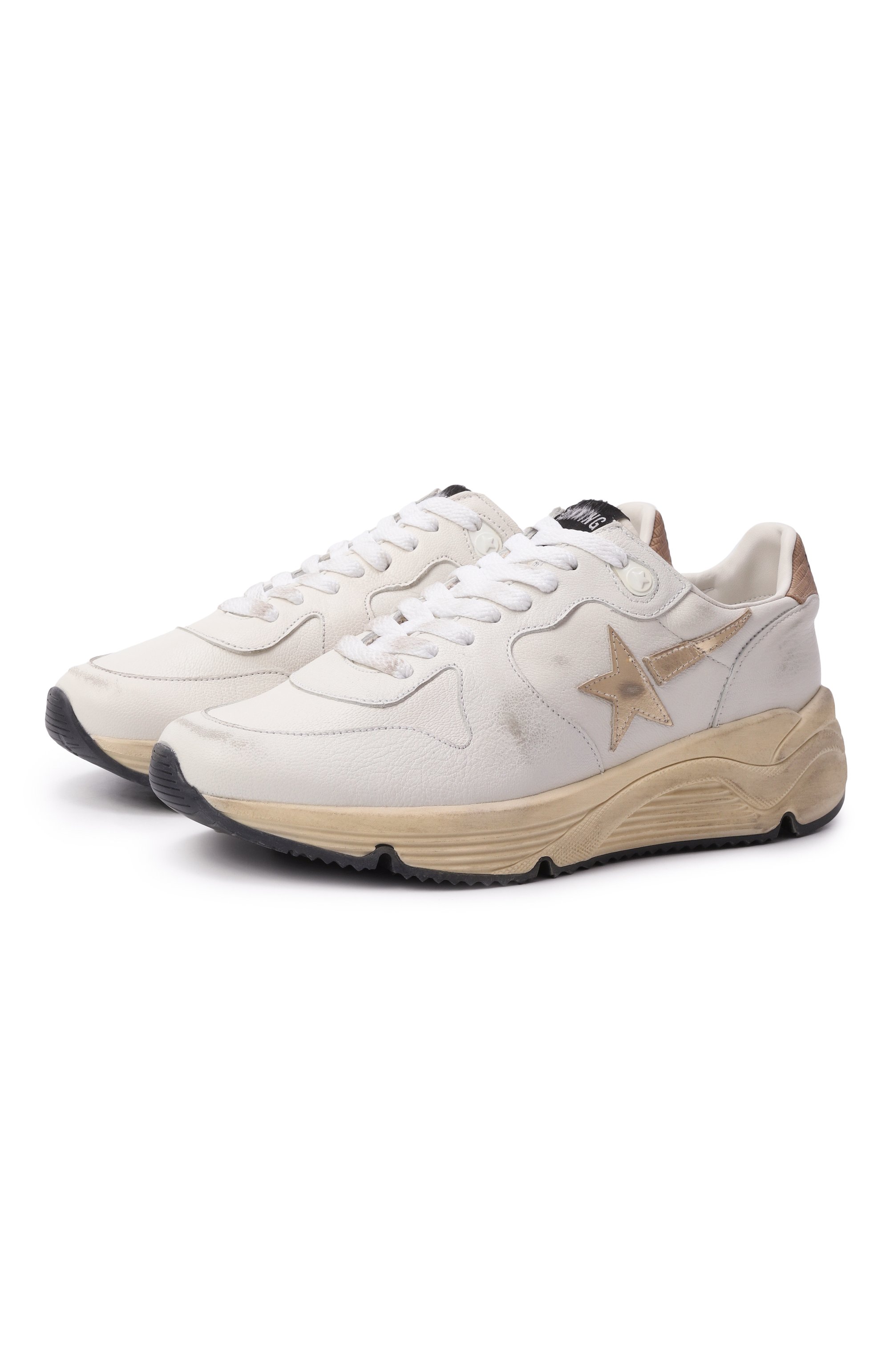 Комбинированные кроссовки running sole GOLDEN GOOSE DELUXE BRAND, арт. GWF00126.F006129, фото 1