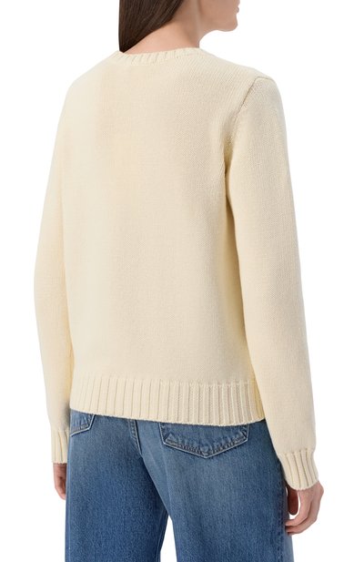 Хлопковый пуловер SPORTY AND RICH, арт. WS06565245WH37, фото 4