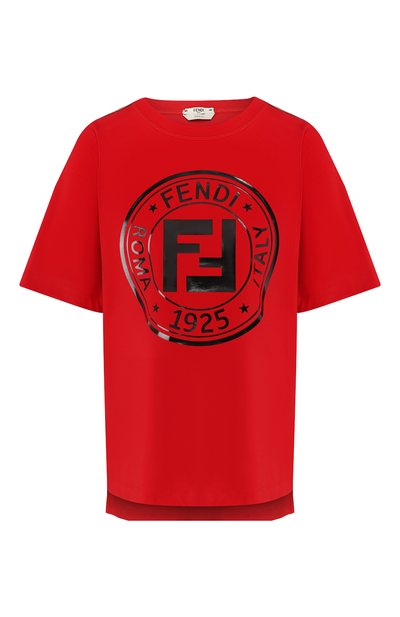 Женская хлопковая футболка FENDI, арт. FAF073 AB4E