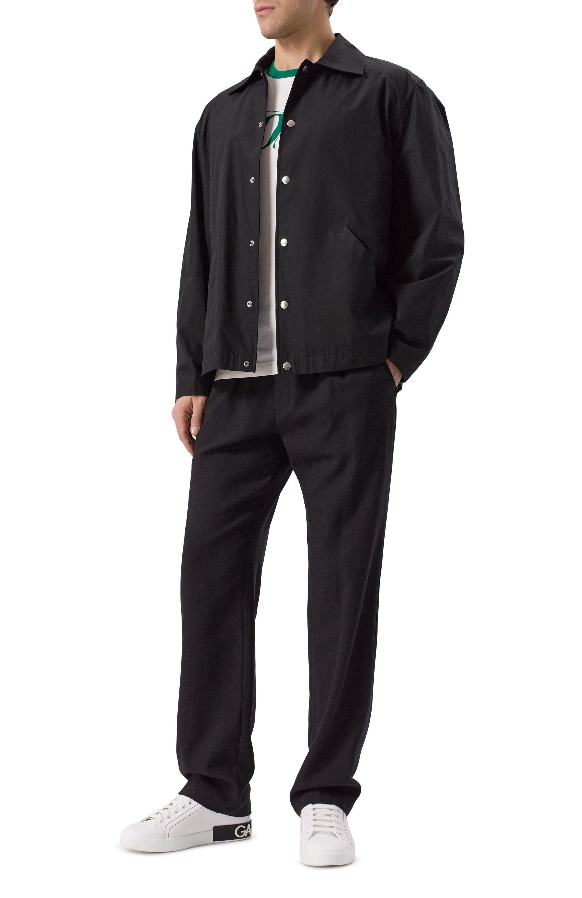 Кожаные кеды portofino DOLCE & GABBANA, арт. CS2216/AH526, фото 2