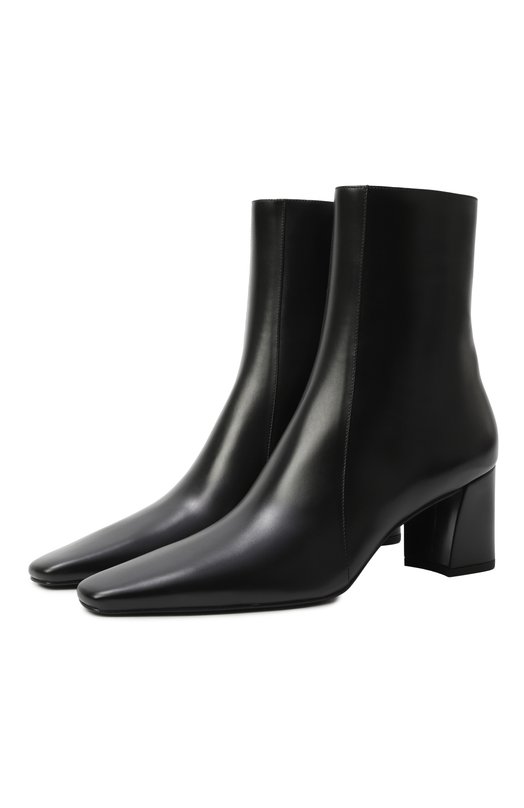 Кожаные ботильоны Rainer 75 Saint Laurent 827697/1YU00 Чёрный 827697/1YU00
