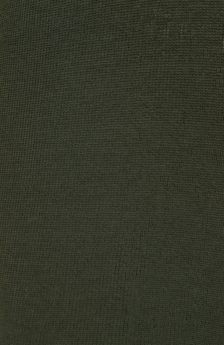 Женский пуловер из хлопка и шелка UMA WANG хаки цвета, арт. UK7513 | Фото 6 (Длина (для топов): Удлиненные; Материал внешний: Хлопок, Шелк; Рукава: 3/4; Женское Кросс-КТ: Пуловер-одежда; Стили: Кэжуэл; Автоматизация состава: Проставлено; Автоматизация ТО: Проставлено)