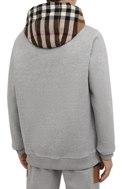 Хлопковое худи BURBERRY, арт. 8045005, фото 4