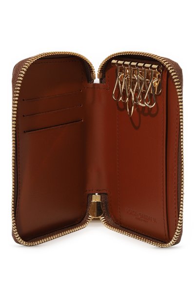 Футляр для ключей DOLCE & GABBANA коричневого цвета по цене 33000 руб., арт. BI1361/AW384, фото 3 Футляр для ключей DOLCE & GABBANA, арт. BI1361/AW384, фото 3