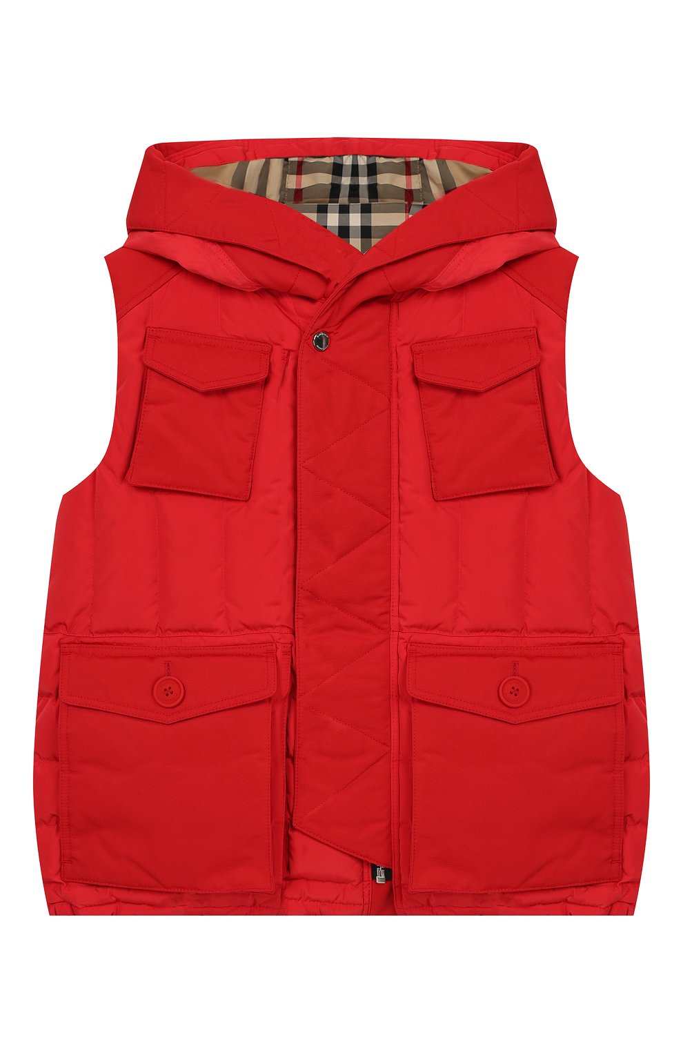 Пуховый жилет с капюшоном BURBERRY, арт. 8011843, фото 1