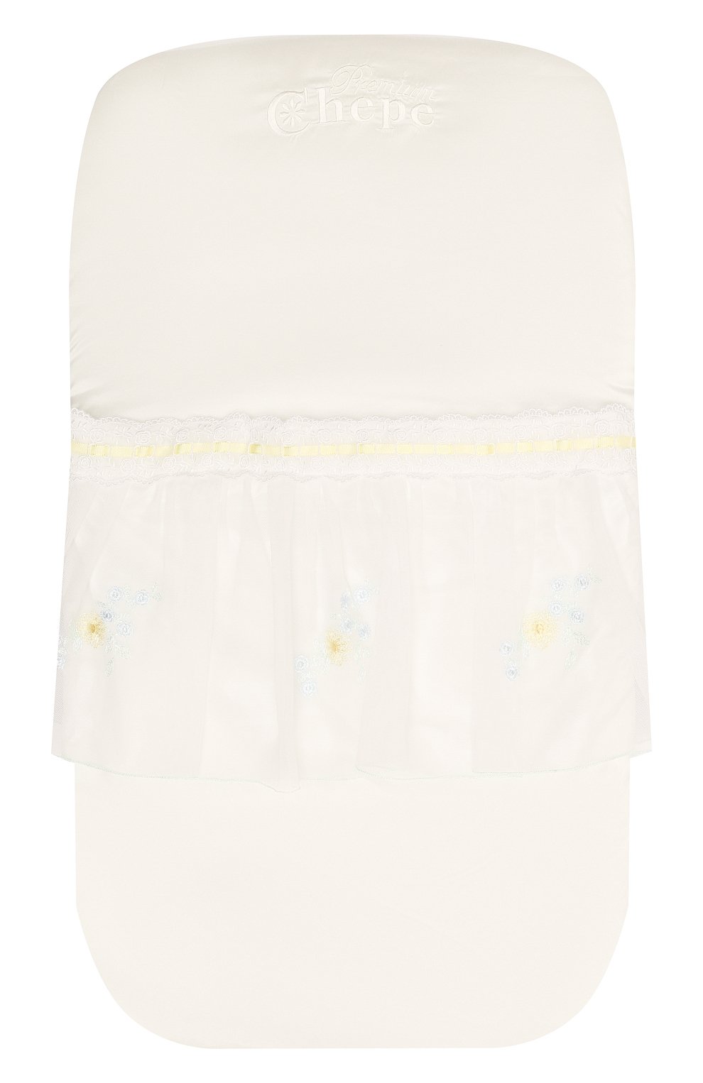 Шелковый комплект на выписку CHEPE белого цвета по цене 17000 руб., арт. 051971, фото 7 Шелковый комплект на выписку CHEPE, арт. 051971, фото 7