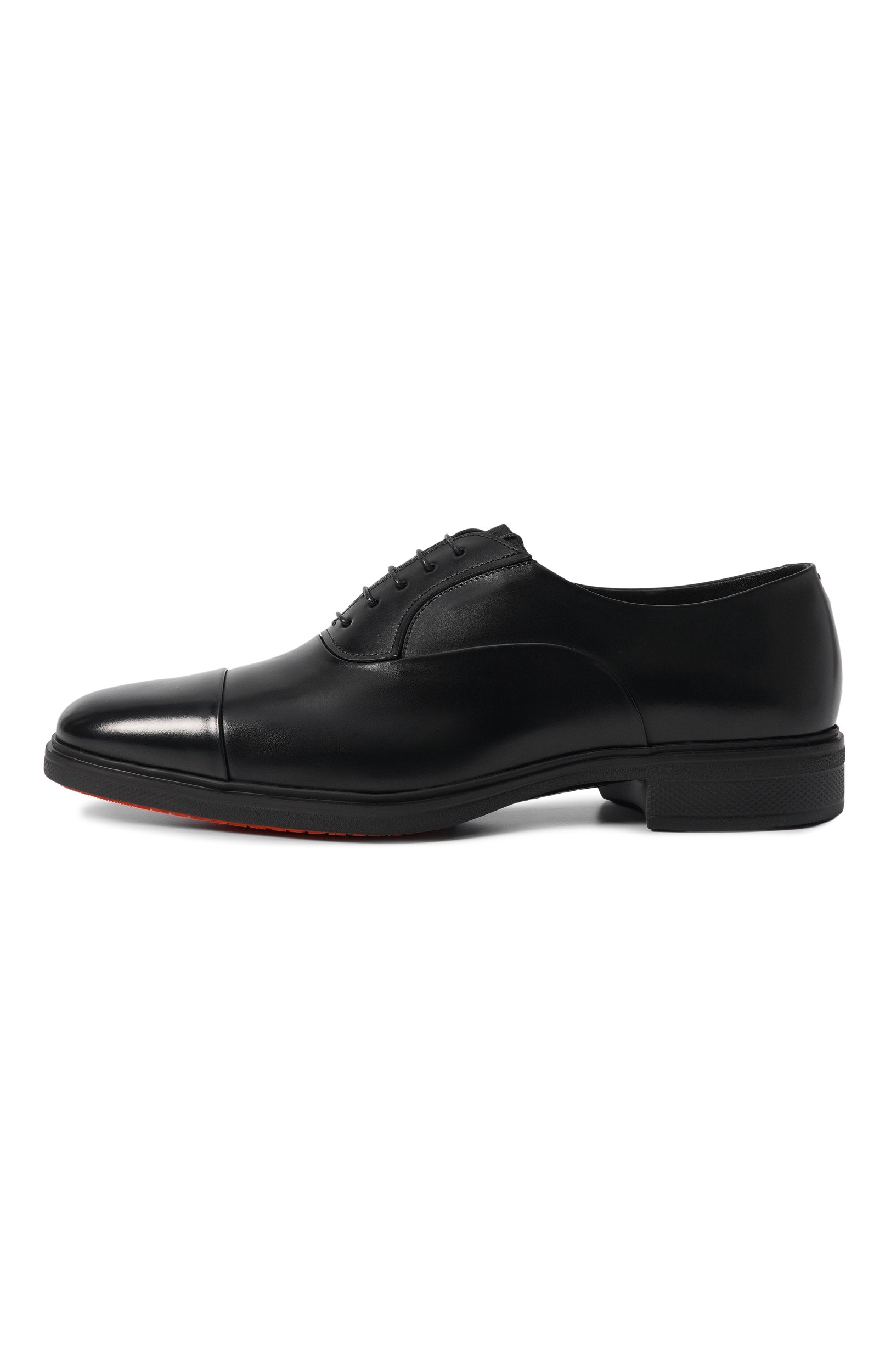 Кожаные оксфорды easy SANTONI черного цвета по цене 77100 руб., арт. MGEG18957NEAXNTG, фото 3 Кожаные оксфорды easy SANTONI, арт. MGEG18957NEAXNTG, фото 3