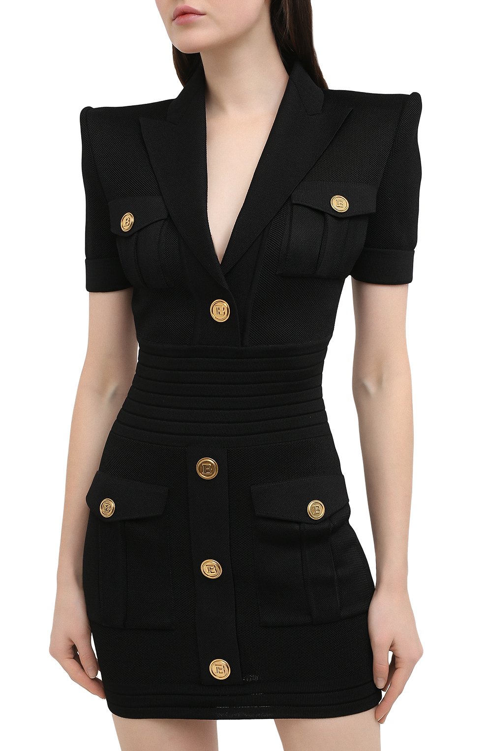 Платье из вискозы BALMAIN, арт. VF16153/K223, фото 3