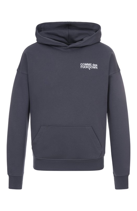 Хлопковое худи Comme des Fuckdown CFABM01725 Серый CFABM01725