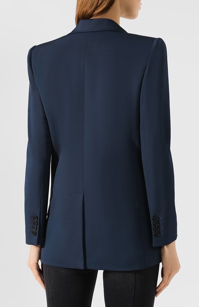Жакет из смеси вискозы и шерсти GIVENCHY синего цвета по цене 149500 руб., арт. BW308U11WF, фото 4 Жакет из смеси вискозы и шерсти GIVENCHY, арт. BW308U11WF, фото 4