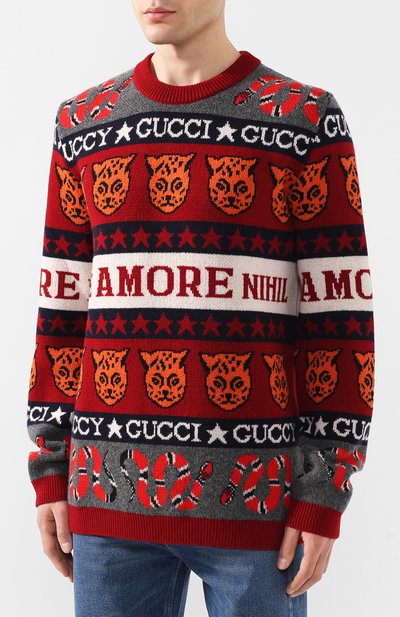 Шерстяной свитер GUCCI, арт. 545749/XKAD0, фото 3
