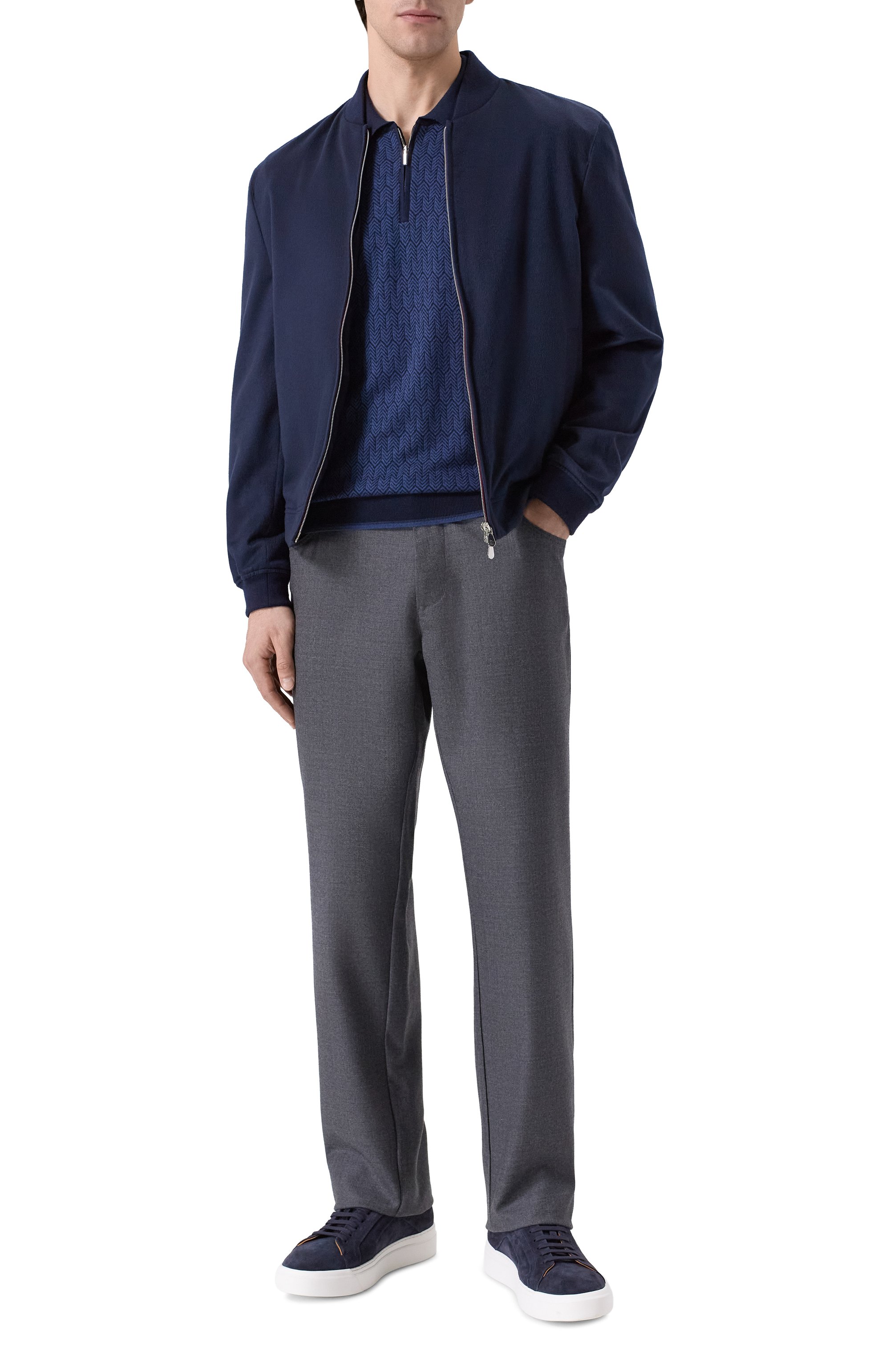 Поло из шерсти и шелка ZILLI, арт. KZP001M0230VHE001_001, фото 2