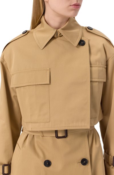Хлопковый тренч WEEKEND MAX MARA, арт. VIVETTA, фото 5