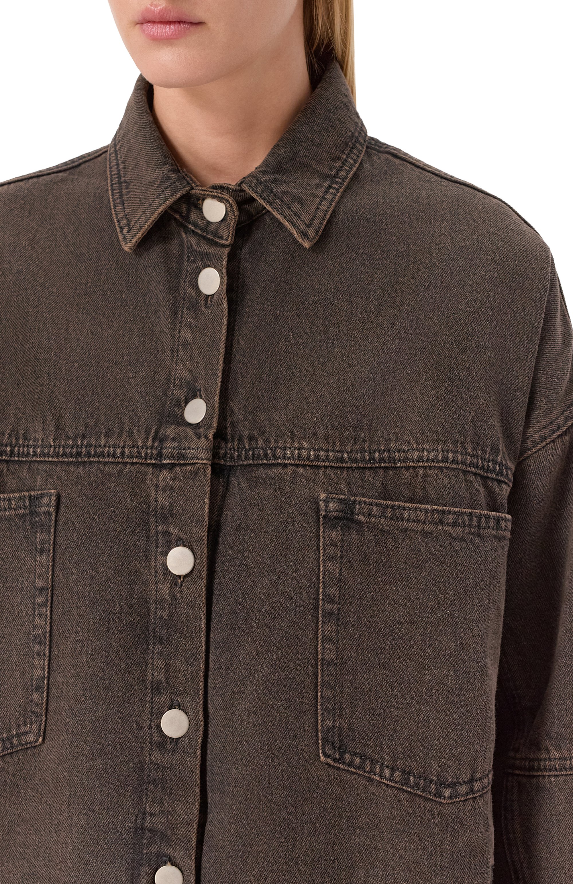 Джинсовая рубашка ANDREA YA'AQOV, арт. 25WDEN64/C0TT0N, фото 5