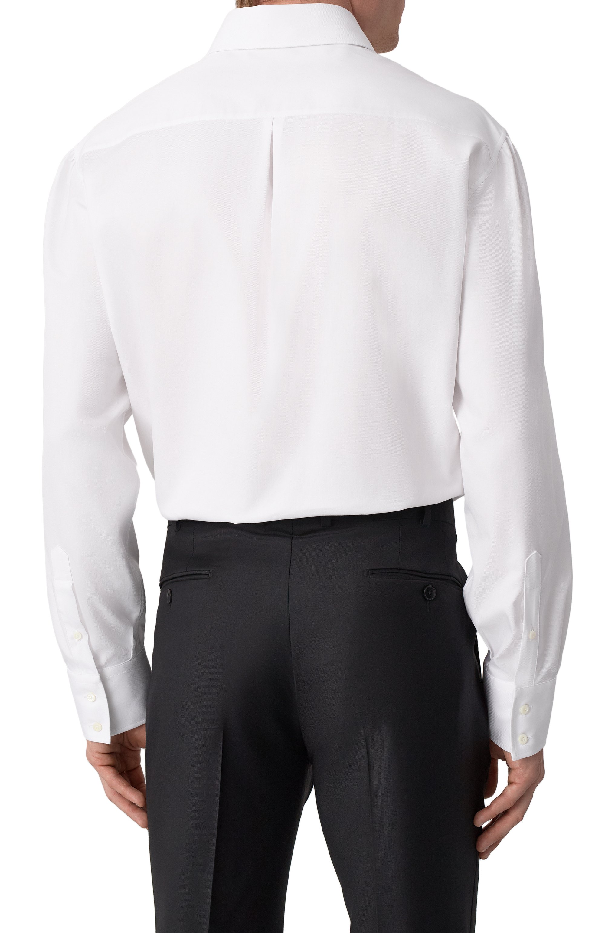 Хлопковая рубашка BRUNELLO CUCINELLI белого цвета по цене 73500 руб., арт. MW6040028, фото 4 Хлопковая рубашка BRUNELLO CUCINELLI, арт. MW6040028, фото 4