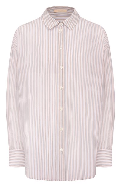 Женская рубашка из хлопка и шелка 12 STOREEZ, арт. 137133