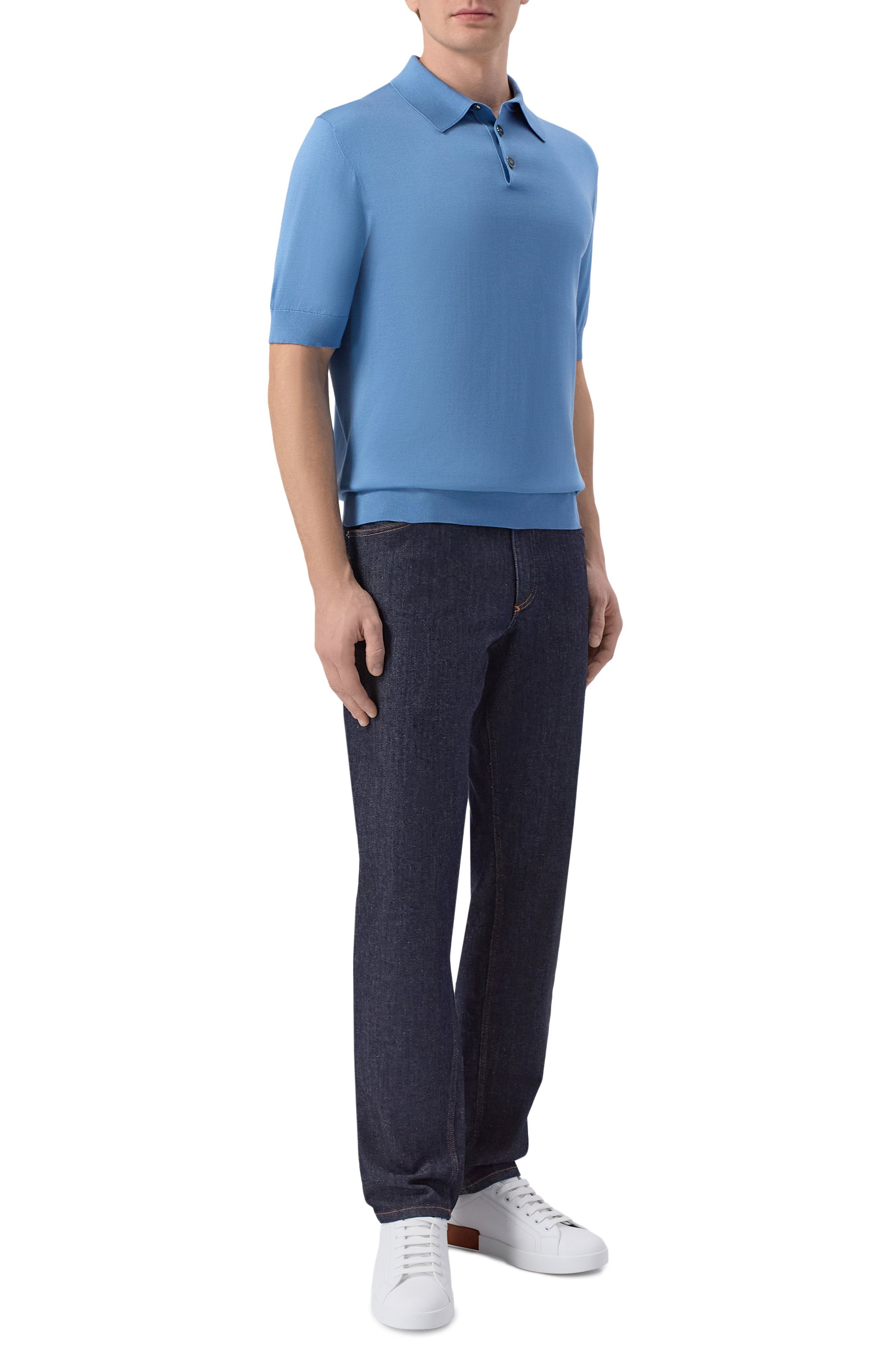 Шелковое поло DOLCE & GABBANA, арт. GXZ02Z/JBS05, фото 2