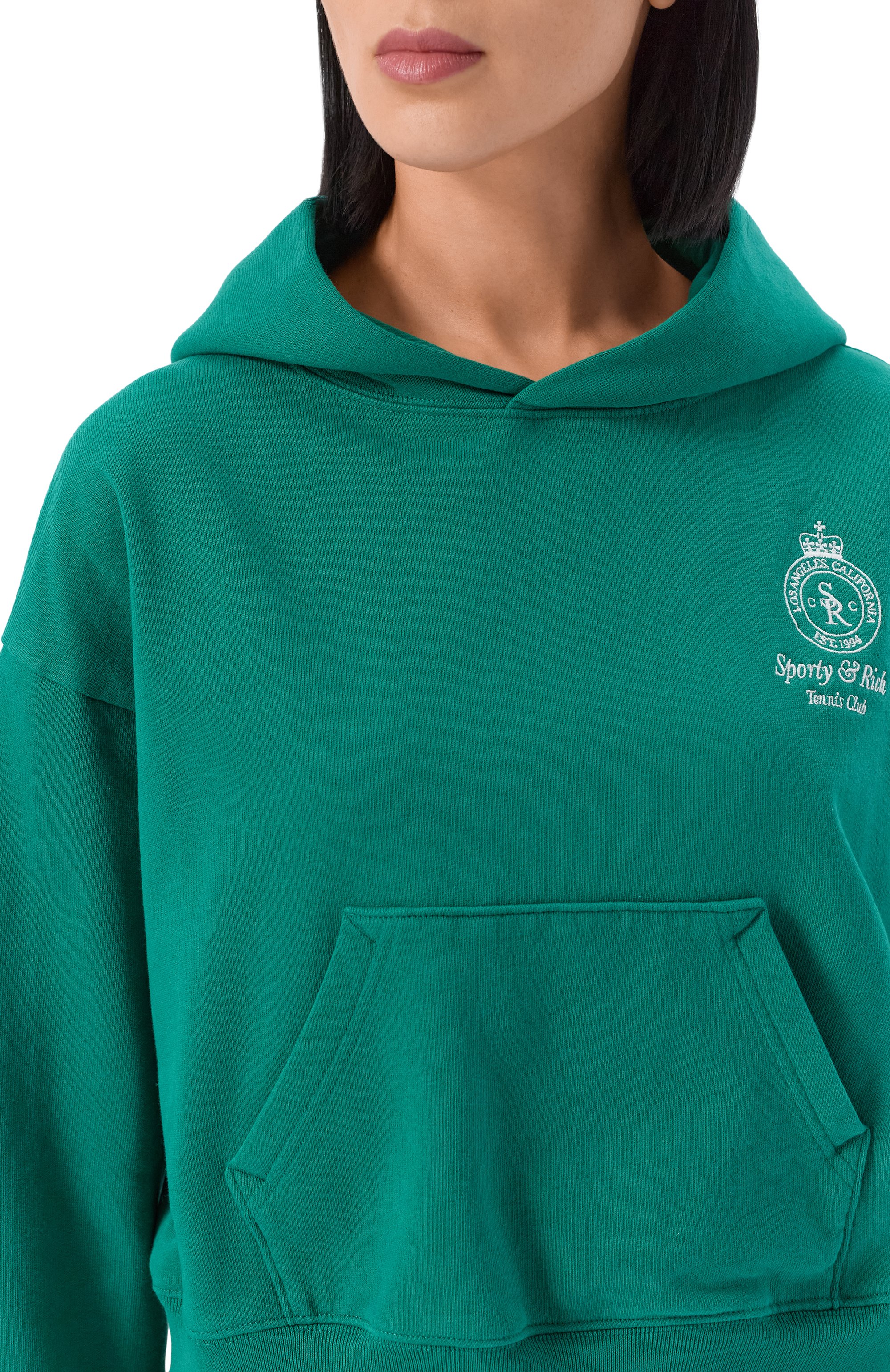 Хлопковое худи SPORTY AND RICH, арт. ST074621426GR03, фото 5