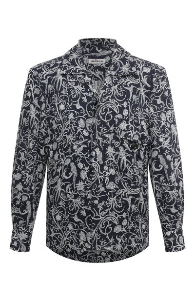 Мужская льняная рубашка KITON, арт. UMC030H08902