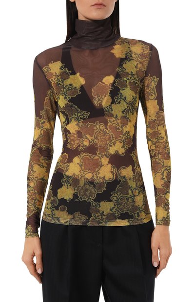 Водолазка DRIES VAN NOTEN коричневого цвета по цене 38950 руб., арт. 232-011162-7174, фото 3 Водолазка DRIES VAN NOTEN, арт. 232-011162-7174, фото 3