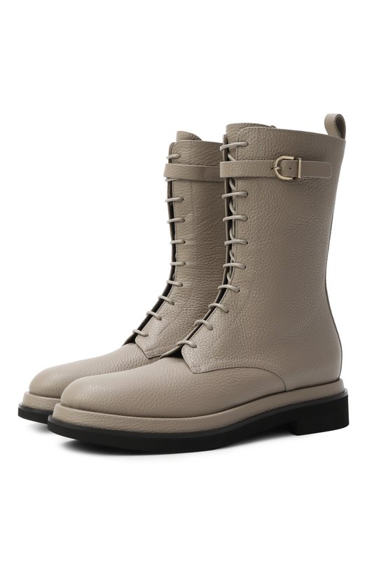 Кожаные ботинки Giorgio Armani GW001516/AF20456 Бежевый GW001516/AF20456