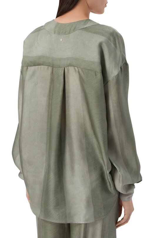 Шелковая блузка Lorena Antoniazzi P2657CA11B/5218 Зелёный  P2657CA11B/5218 Фото 4