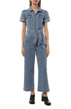 Женский джинсовый комбинезон shortsleeve anessa jumpsuit PAIGE голубого цвета, арт. 6783F46-3814 | Фото 3 (Кросс-КТ: Деним; Длина (брюки, джинсы): Стандартные; Рукава: Короткие; Случай: Повседневный; Региональные ограничения белый список (Axapta Mercury): Не проставлено; Стили: Гранж; Материал сплава: Проставлено; Нос: Не проставлено; Материал внешний: Хлопок, Деним; Драгоценные камни: Проставлено; Женское Кросс-КТ: Комбинезон-одежда)