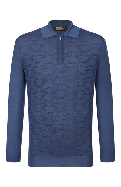 Мужское поло из кашемира и шелка ZILLI, арт. KZP001M0330VVAE00