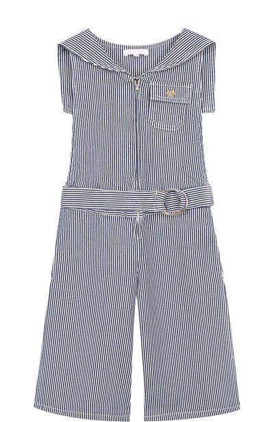 Джинсовый комбинезон на молнии с поясом CHLOÉ, арт. C14544/6A-12A, фото 1