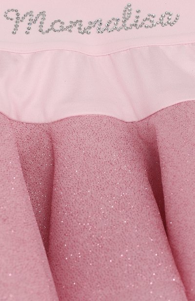 Многослойная юбка с глиттером и стразами на поясе MONNALISA, арт. 771700, фото 3