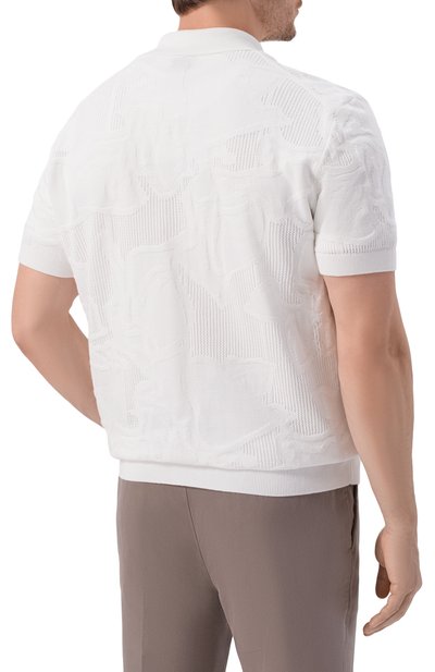 Хлопковая рубашка BOSS белого цвета по цене 29950 руб., арт. 50560478, фото 4 Хлопковая рубашка BOSS, арт. 50560478, фото 4