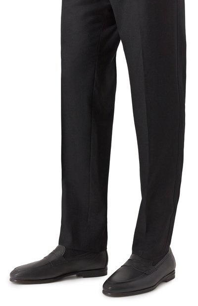 Кожаные пенни-лоферы carlo SANTONI черного цвета по цене 110000 руб., арт. MCNG18837SI9KMEM, фото 3 Кожаные пенни-лоферы carlo SANTONI, арт. MCNG18837SI9KMEM, фото 3