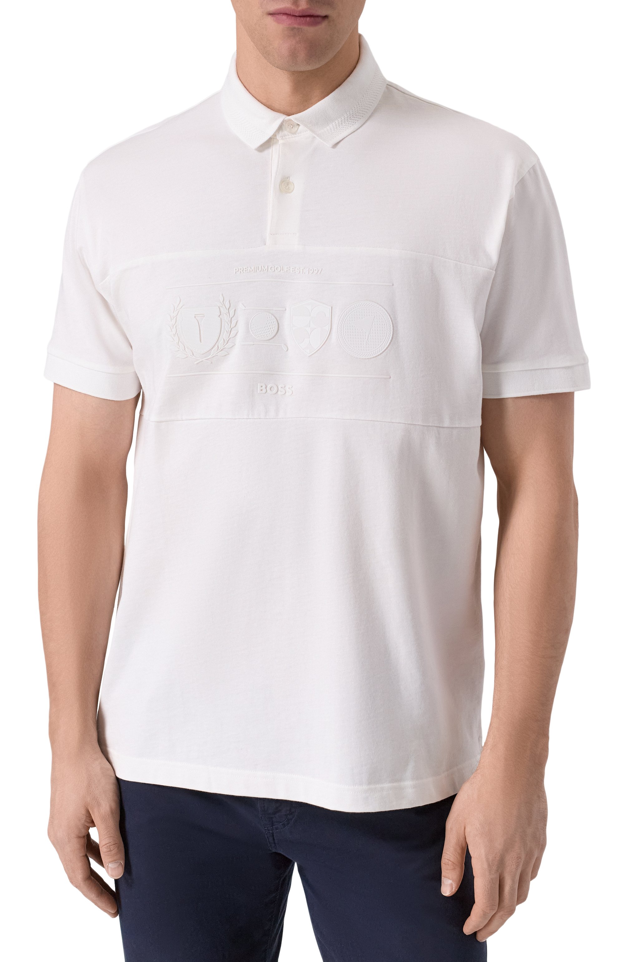 Хлопковое поло BOSS GREEN, арт. 50538111, фото 3