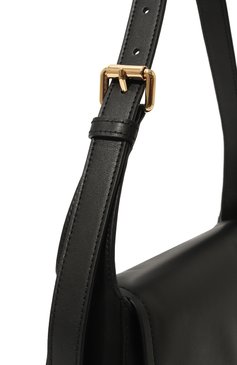 Женская сумка m bag MOSCHINO черного цвета, арт. A7465/8008 | Фото 3 (Сумки-технические: Сумки top-handle; Размер: medium; Материал: Натуральная кожа; Материал сплава: Проставлено; Драгоценные камни: Проставлено)