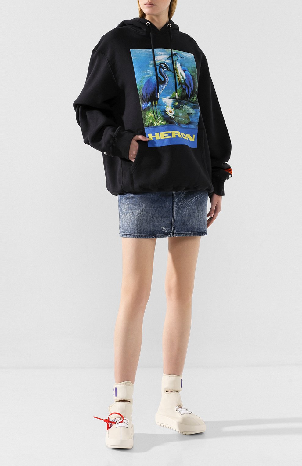 Текстильные кроссовки cst- 001  OFF-WHITE, арт. 0WIA132E19F45105B1B2, фото 2