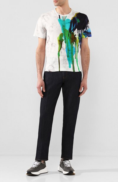 Хлопковая футболка BERLUTI разноцветного цвета по цене 49950 руб., арт. R17JRS44-002, фото 2 Хлопковая футболка BERLUTI, арт. R17JRS44-002, фото 2