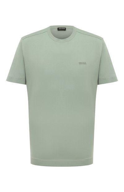 Мужская хлопковая футболка ZEGNA, арт. UD360A7/D760
