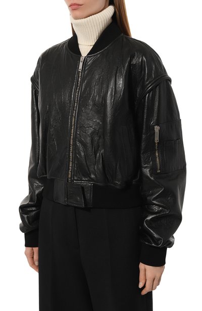 Кожаный бомбер HALFBOY, арт. HSS241WLBB084, фото 3