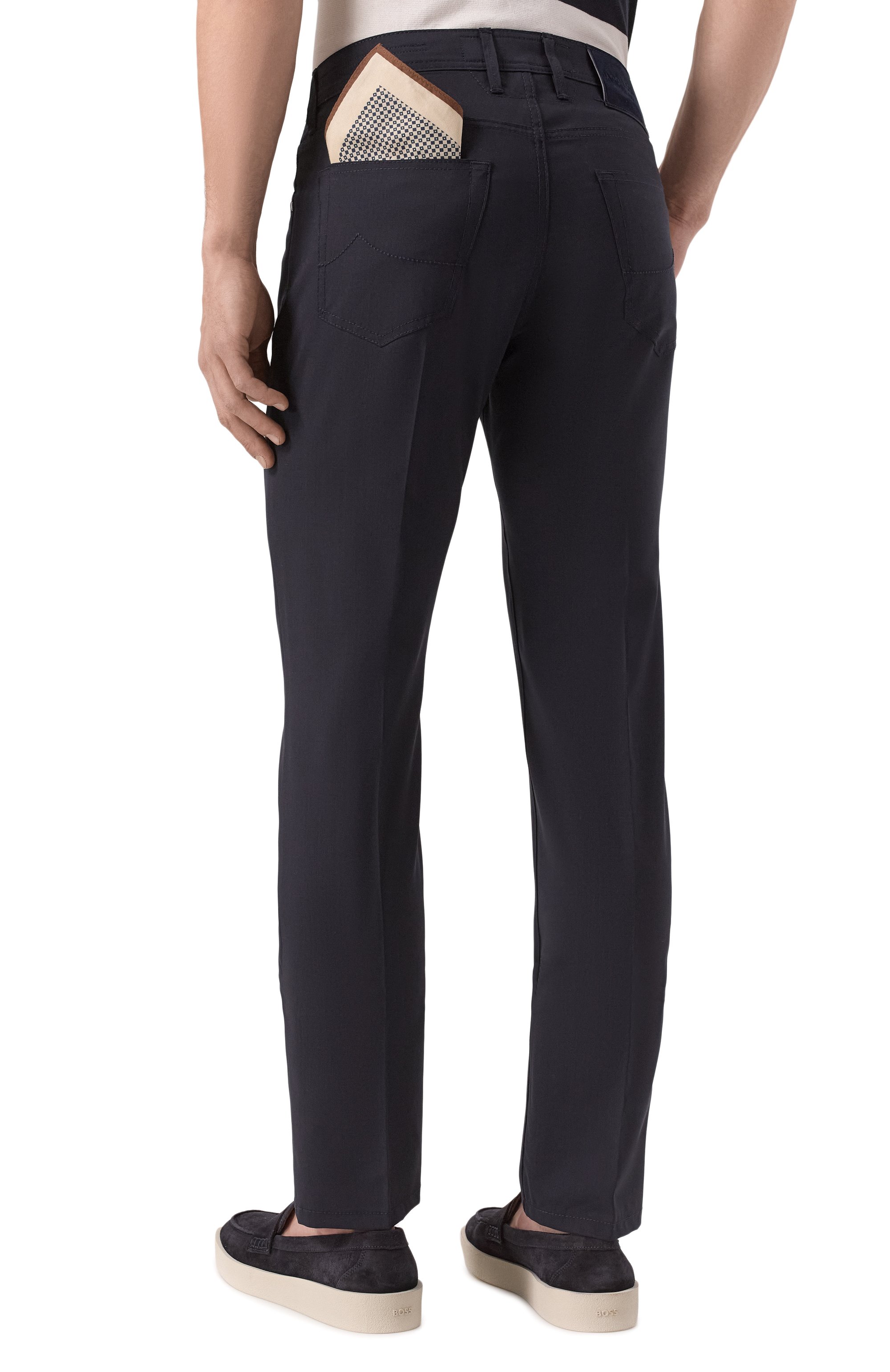 Шерстяные брюки JACOB COHEN, арт. 25E P/JUM_QW004 001 S3794 RW, фото 4