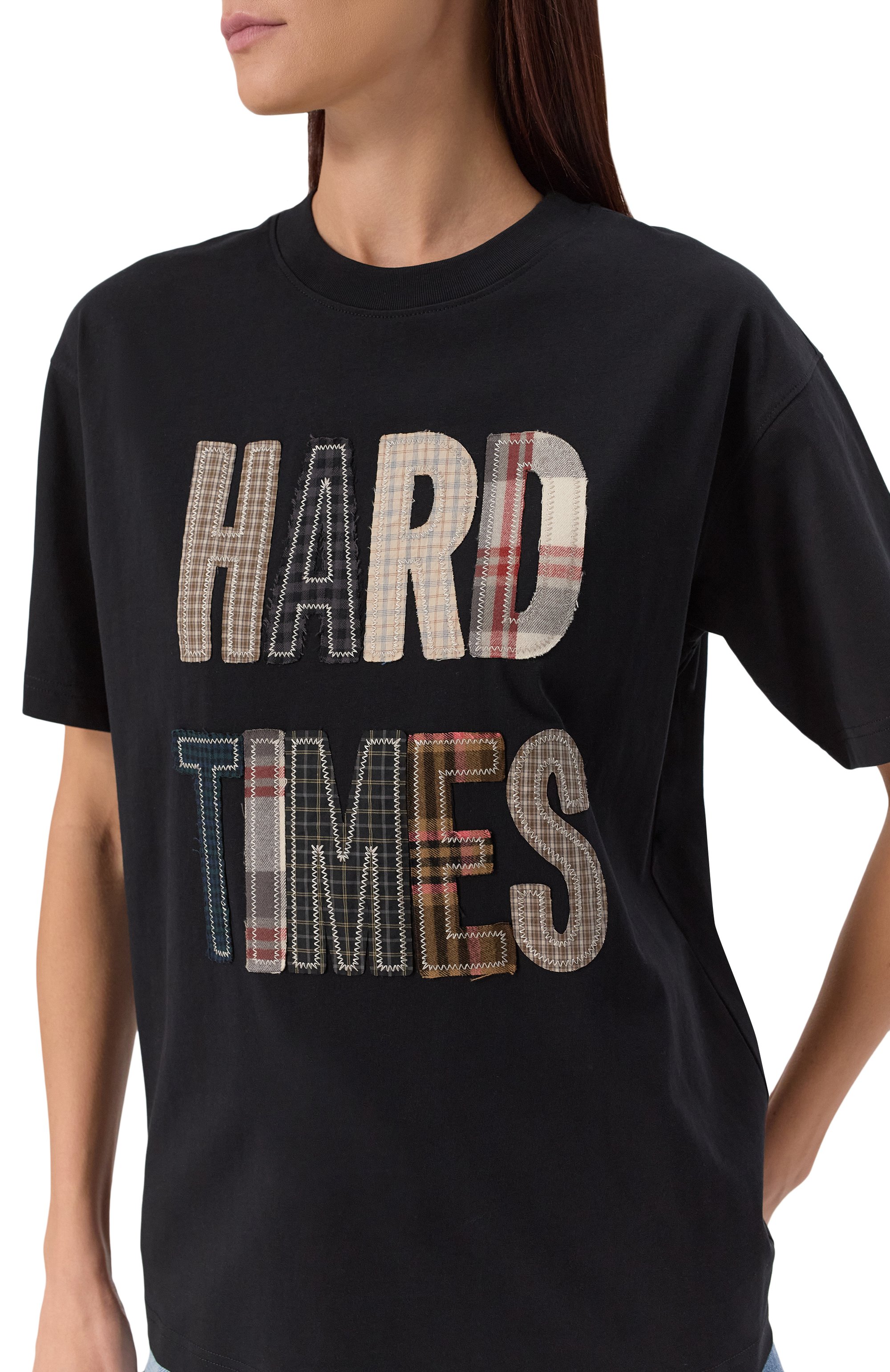 Хлопковая футболка MOSCHINO черного цвета по цене 54350 руб., арт. A0728/5541, фото 5 Хлопковая футболка MOSCHINO, арт. A0728/5541, фото 5