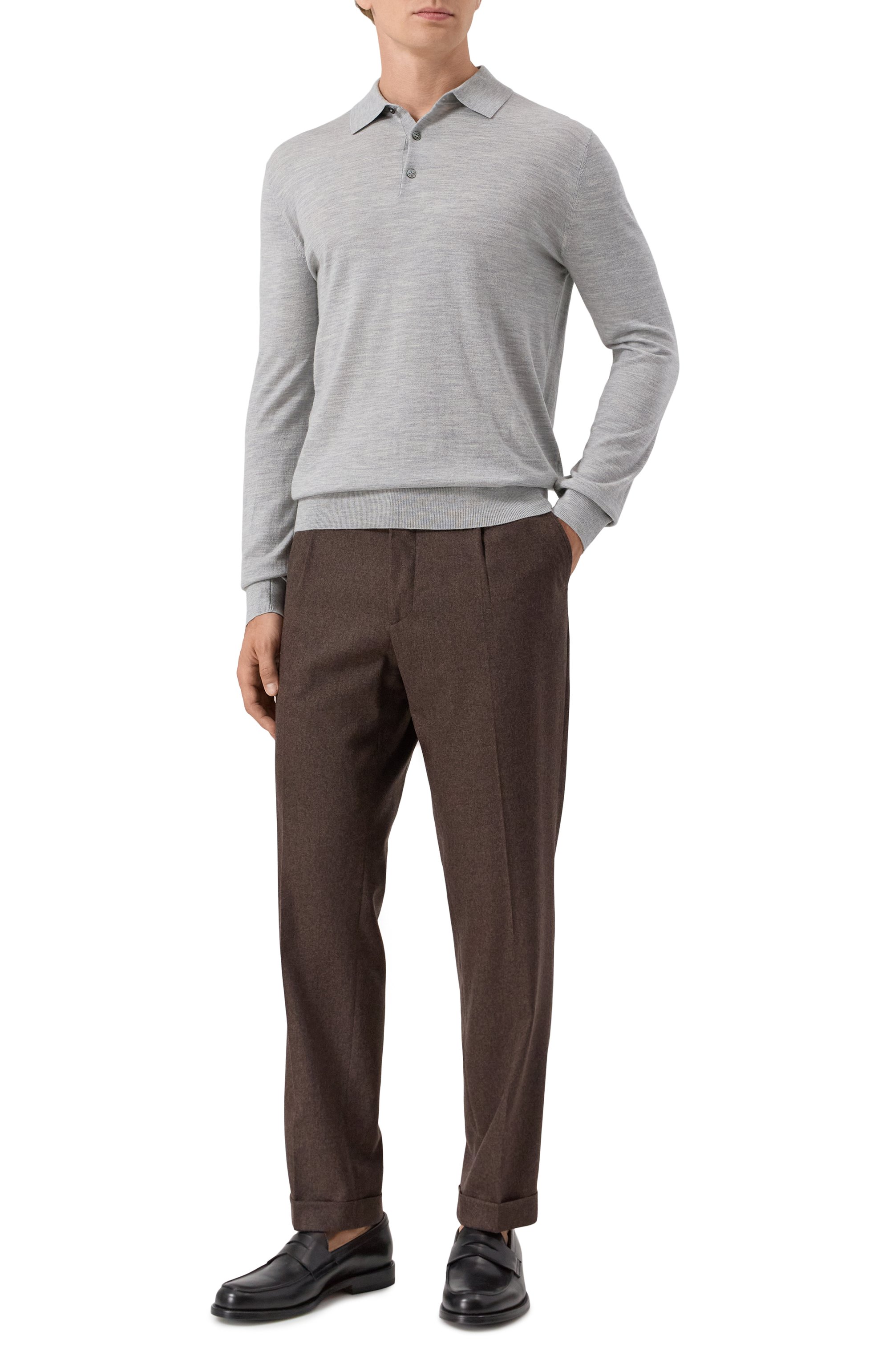 Поло из шерсти и шелка 12 STOREEZ, арт. 129458, фото 2