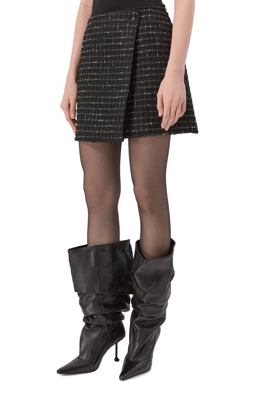 Твидовая юбка MSGM 3941MDD02/257620 Чёрный  3941MDD02/257620 Фото 3