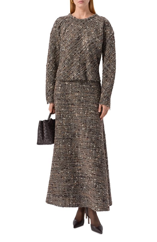 Шерстяной топ Giambattista Valli 25FWSVCA1014/77GR0 Коричневый  25FWSVCA1014/77GR0 Фото 2