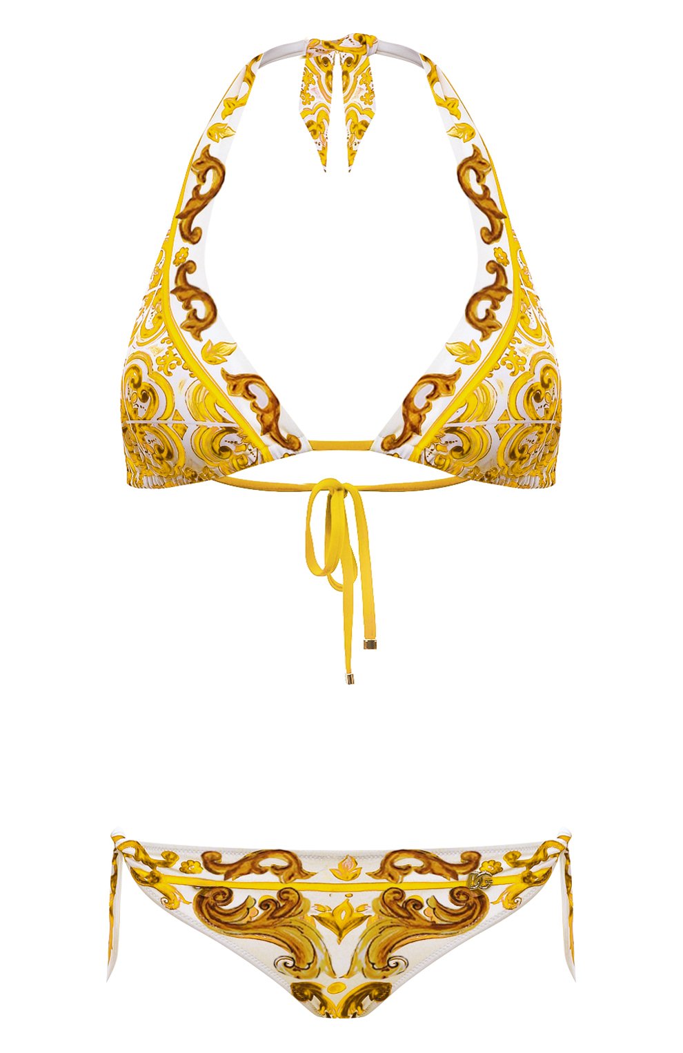 Раздельный купальник DOLCE & GABBANA желтого цвета по цене 82450 руб., арт. 08A54J/0N019, фото 1 Раздельный купальник DOLCE & GABBANA, арт. 08A54J/0N019, фото 1
