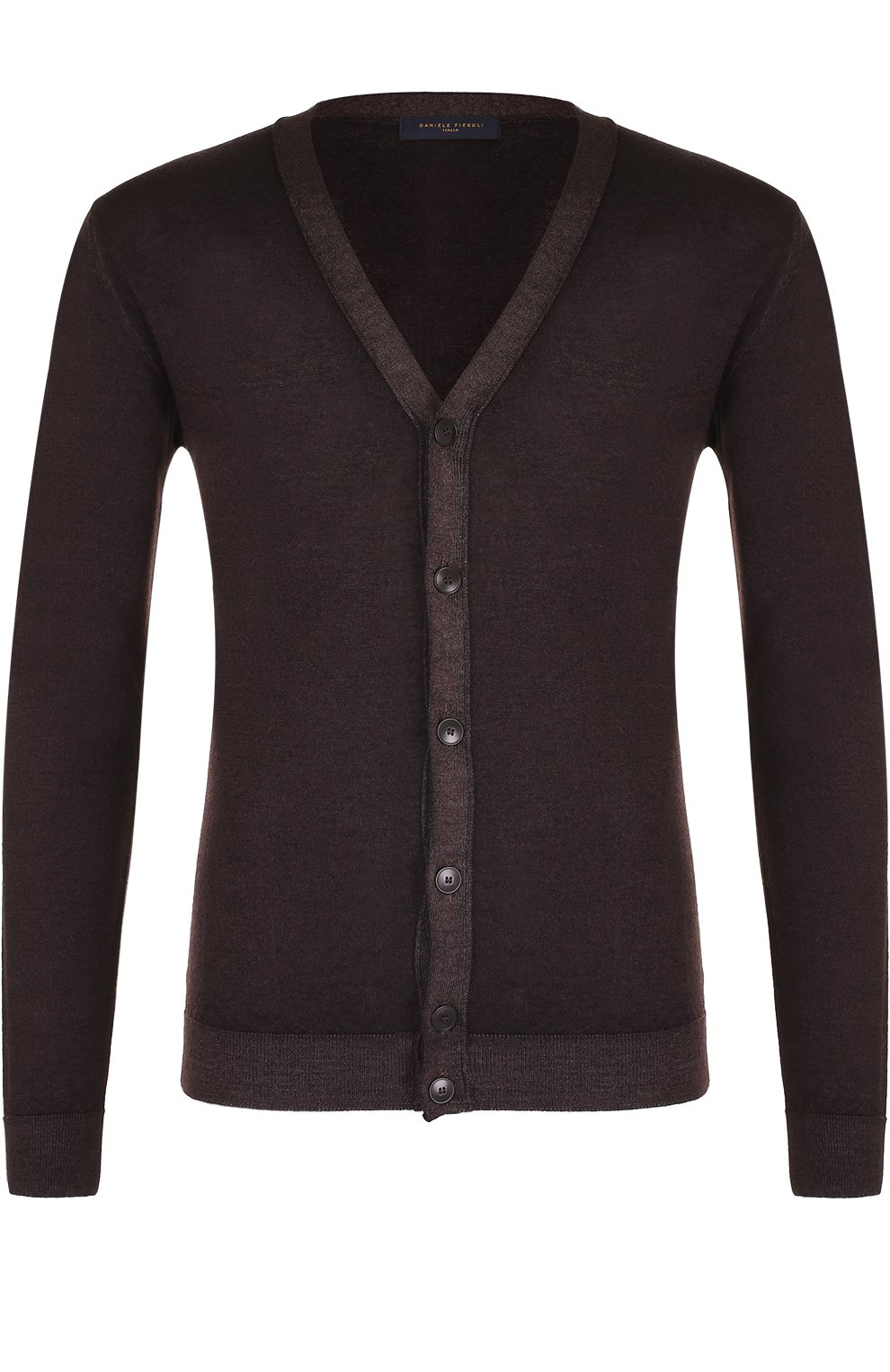 Шерстяной кардиган на пуговицах с v-образным вырезом DANIELE FIESOLI, арт. DF 0006/, фото 1