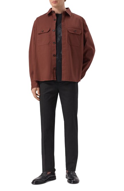 Мужская хлопковая рубашка ZEGNA, арт. S0T8B/UFV16A9