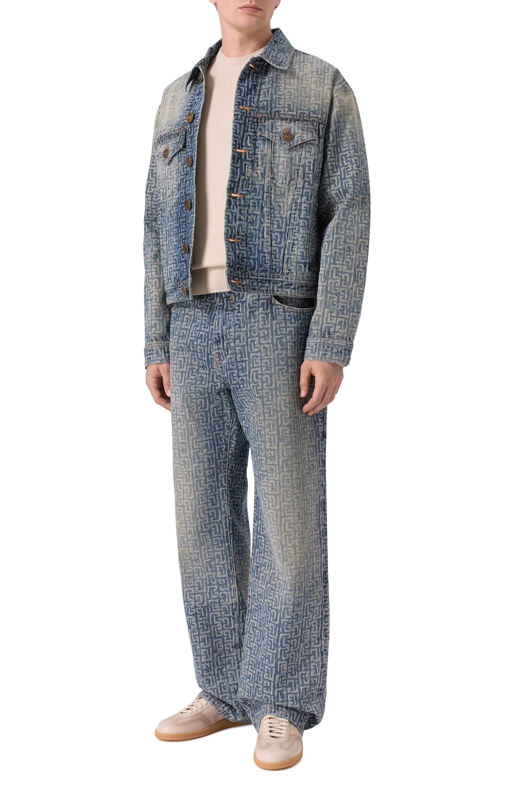 Джинсы loose BALMAIN, арт. GH1ML135/DG12, фото 2